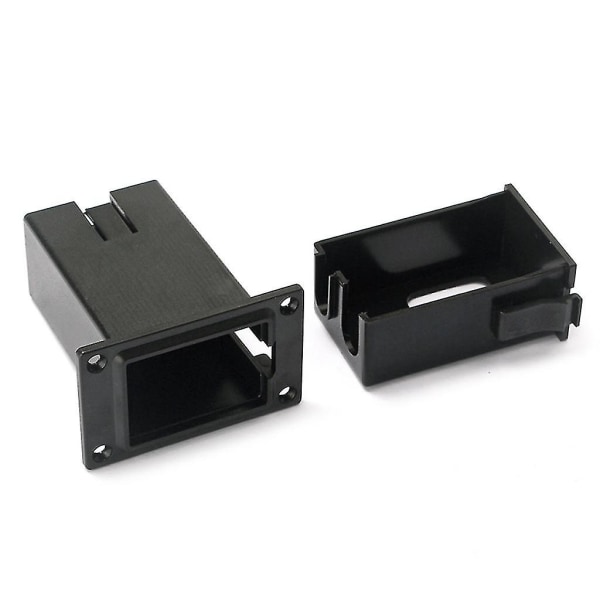 Ny design 1 bit 9v svart batterihållare Box Box Fack Cov