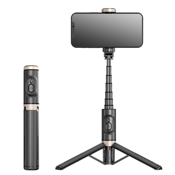 Tripod Monopod Bluetooth Teleskopisk 3 i 1 Udtrækkelig 270° Rotation TikTok til iPhone og Android, Videooptagelse, Livestreaming