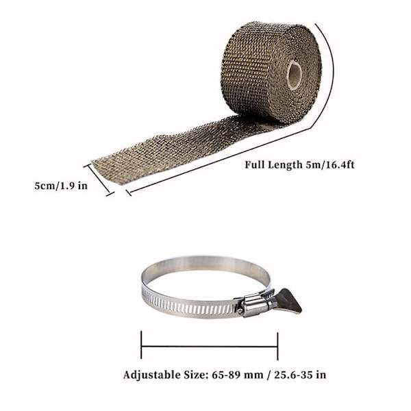 Flätade tätningar för spis, eldstad, rör, ugnsdörr, värmebeständiga tätningar (5cm5m)