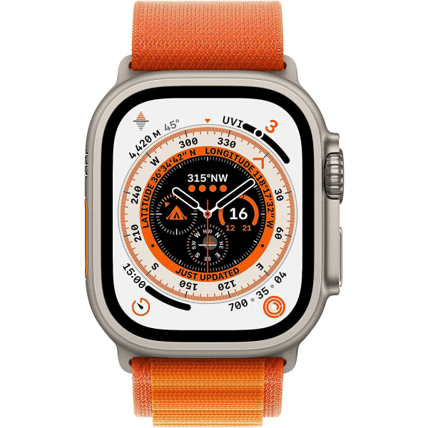 Apple Watch 49mm oranssi alppisilmukka