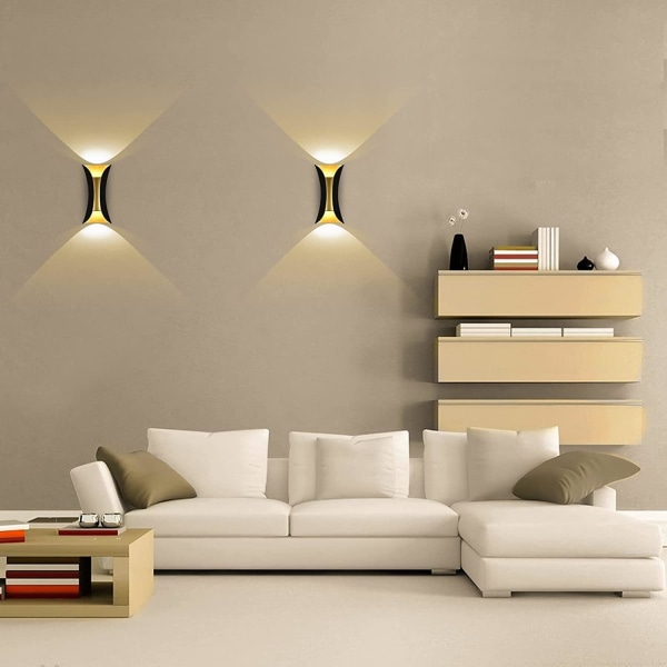 10W Kreativ Moderne LED Væglampe Væglampe Vandtæt IP65 Aluminium LED Væg Vask Indendørs Udendørs til Soveværelse Stue Badeværelse Indgang Trappe