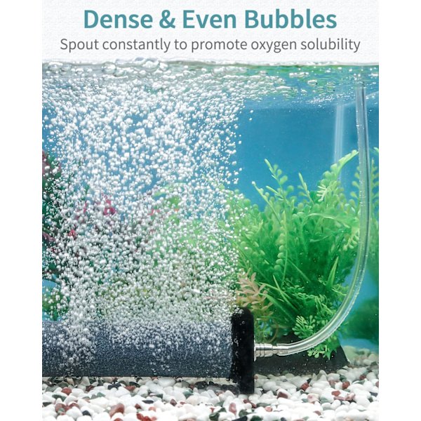 1 Pack 20cm Akvarium Cylinder Luftsten för Större Luftpump Bubbl