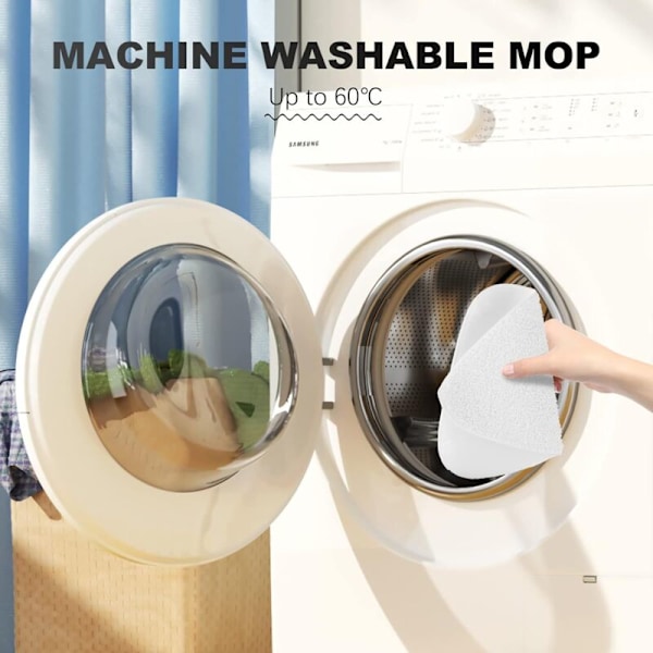8 kpl Vileda Steam Mop -moppipää, mikrokuituinen moppisuojus yhteensopiva Vileda Steam- ja Vileda Steam Plus -höyrypesureiden kanssa-