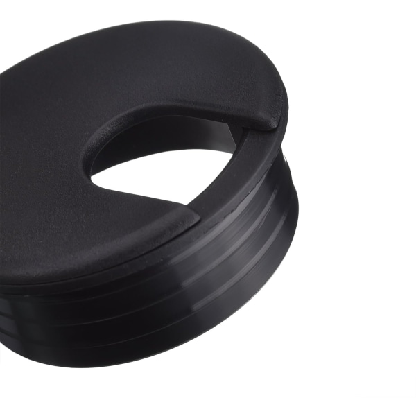 45 mm sorte skrivebordsgjennomføringer ledningsgjennomføring i plast til PC-datamaskiner
