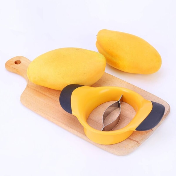 Mangoskärare - förbättrad mangokärnare, ultra-speciell och skalare, separator och extra bred mangoseparator och mangodelare upp till 12,7 cm.