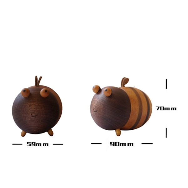 Tandpetarehållare Dispenser Bi Dekor Kontorsdekor Boho Dekor Presenter till Kvinnor Födelsedagspresenter Trä Bi Innehåller 9*7