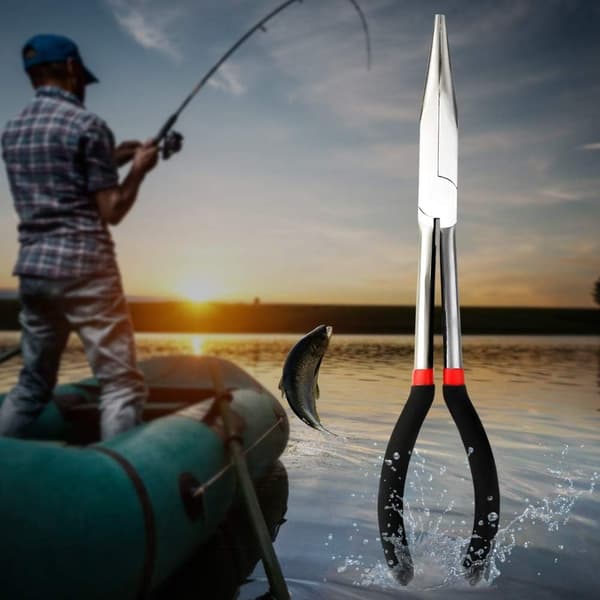 40cm - Holdbar fiskekrog i kulstofstål