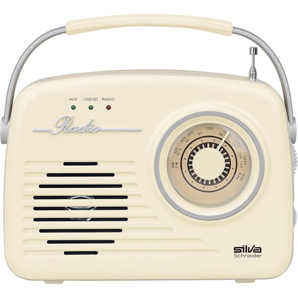 1965 Flaskeradio med beige batteri