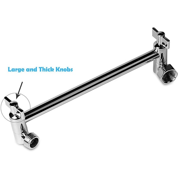 Justerbar Dusjhodeforlengerarm - 28 cm Messing Dusjarm Forlenger Hardware