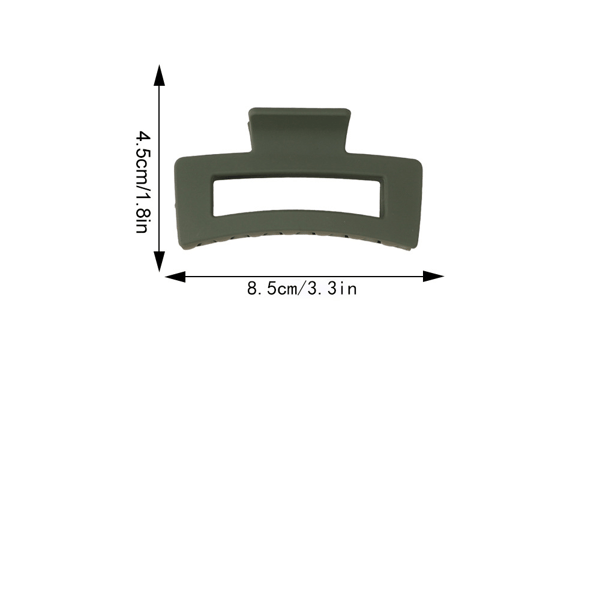 1 dobbelt-klo hårclips, 8 cm lang hårclips