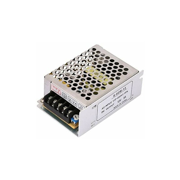 5A 60W Switchande Nätaggregat Transformator Switchande Nätaggregat för CCTV, Radio, Datorprojekt 110V - 220V AC till 12V DC