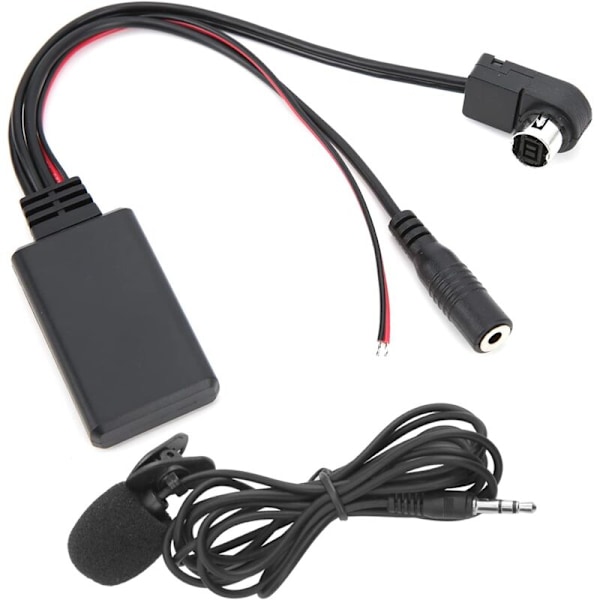 AUTO Bluetooth 5.0 AUX Adapter Kabel Bluetooth 5.0 Modtager med Mikrofon Håndfri Opkald Udskiftning til Alpine CDA-9857 CDA-9886 CDA-117