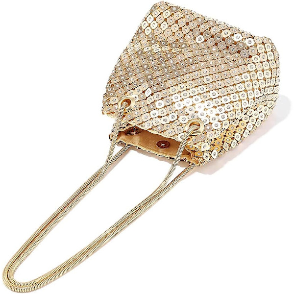 15x10x15cm - Aften clutch taske med rhinsten til kvinder