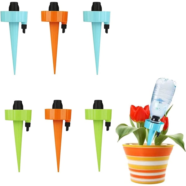 Automatisk vandingssæt til planter, 6 stk. automatisk vandingssystem til planter, drypvanding, ferievanding til planter og blomster indendørs