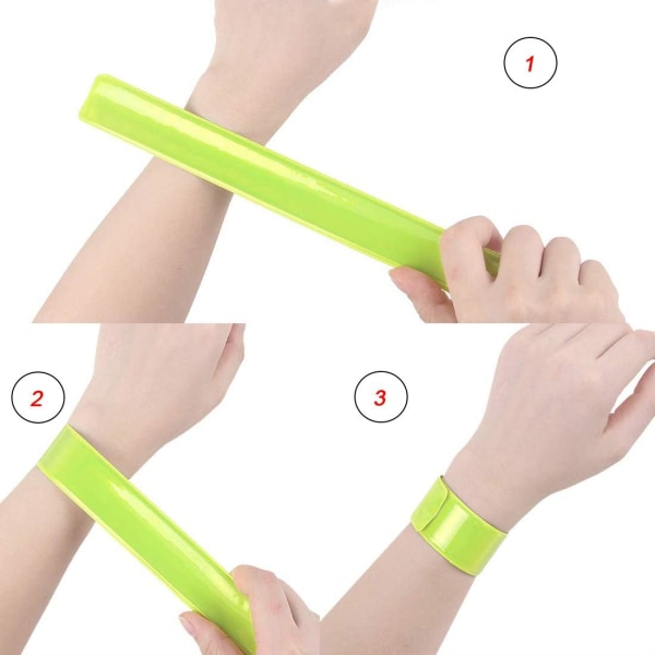 Reflekterende Armbånd Reflekterende Tape Barne Sykkel Sikker Ben Bukser Reflekterende Klips Høy Synlighet Ankel Arm Håndleddsbånd Fluo Bånd