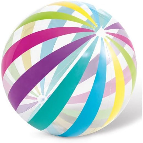 Uppblåsbara strandbollar (107 cm), strandbollar, bulk poolbollar rosa strandbollar vuxna barn sommar poolpartyleksaker med uppblåsbara sommarstrandgåvor