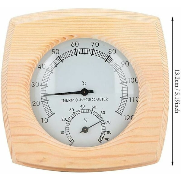 PHEPOEA PHEDEA Trätermometer och Hygrometer - Inomhusdisplay