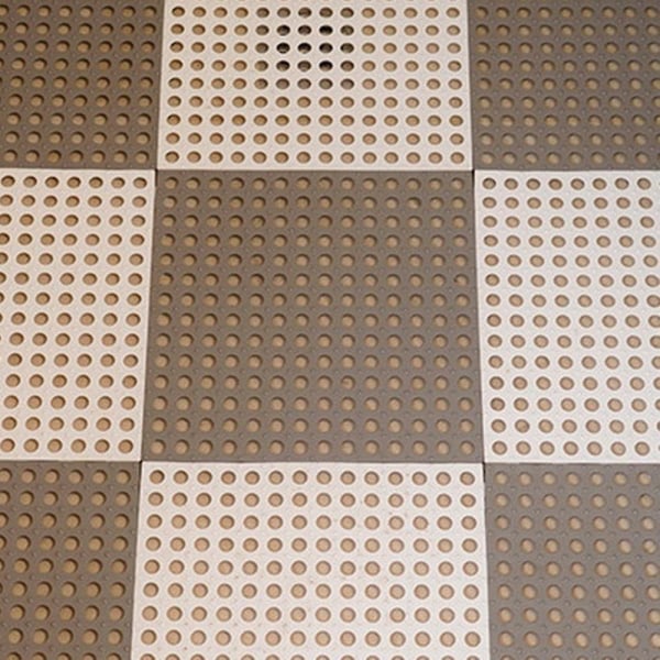 Antislip Splicing PVC-matta - 6-pack, grå