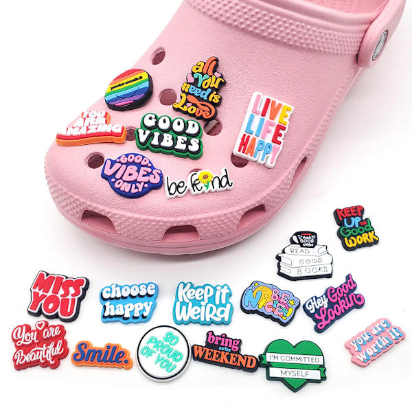 Sko Charms, Sko Charms for Sko Dekorasjon, Charm for 20pcs Crocs Sko, Bursdagsfest Gave