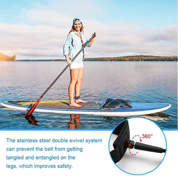 Surfboard Straps (Grön), Ankle Straps, 7mm, Surftillbehör, Fjäder Retractable Surf Straps för Paddle Board