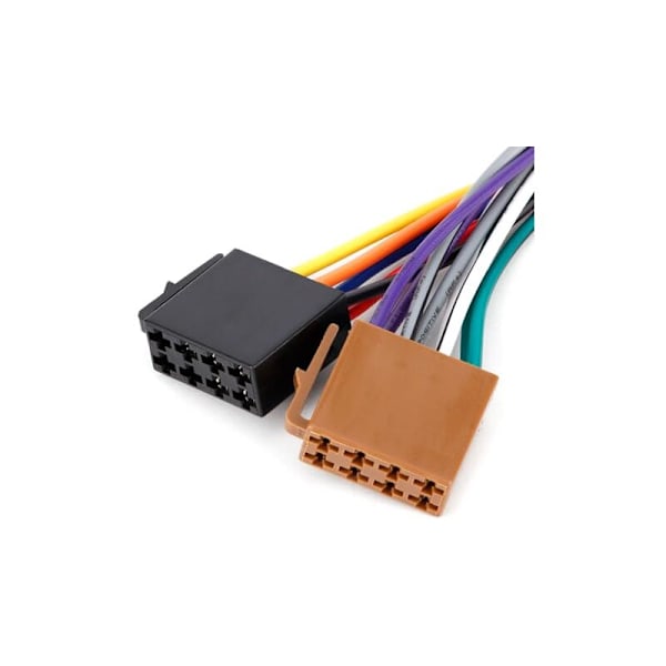 Radioadapter ledningsnet, bilradio bundle bilradioadapter stereoledningsnet kabel ISO stik kompatibel med E36 E46 E39