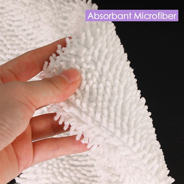 4-pakning Mikrofiber Dampmopp Pad for Shark S2901 S3455 S3501 S3502 S3601 S3701 S3901 Lilla