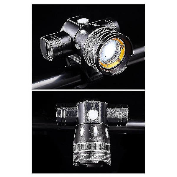 Ladesykler Lys, Led Sykkel Forlys, Super Kapasitet Sykkellys 5000 Lumen 3 Justerbare Moduser Vanntette Forlys Fjellsykkel Lys