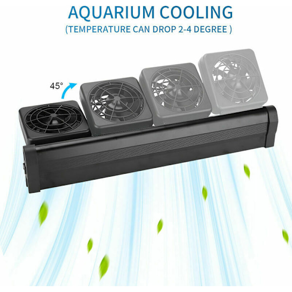 Mini akvariekøleventilator Akvakultur kølevæske med justerbar lufthastighed (WW-F1 One Head)