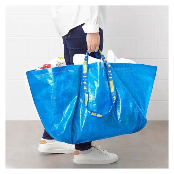 Sæt med 2 store blå proviantposer (71l, 553735cm)