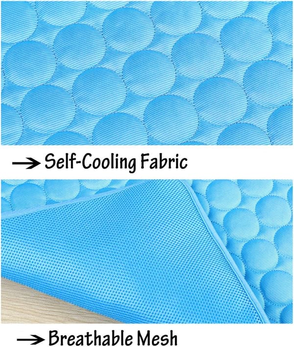 Silk Cool Box för hundar Grå 55*70cm Cool Box för katter och hundar Kennel Madrass