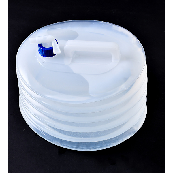 Sammenleggbar vannflaske med sammenleggbar vanntank for camping, klatring, overlevelse, 15 l