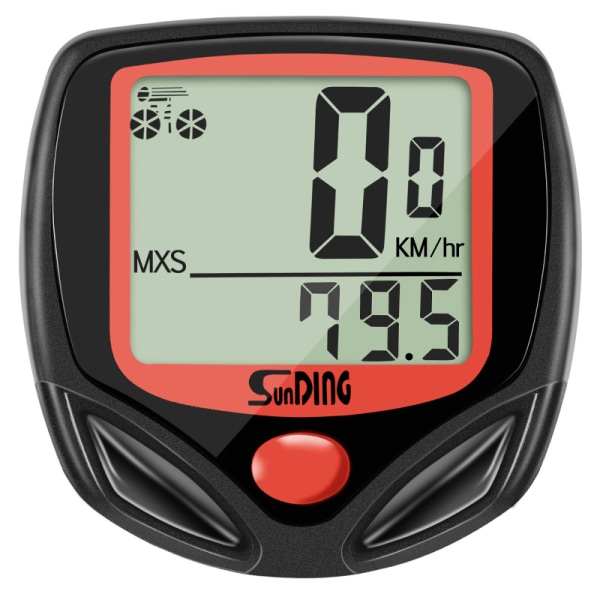 Cykelcomputer Speedometer Vandtæt Baggrundsbelyst LCD-display med Stopur til Realtidsmonitorering til Cykling Realtids Hastighed og Afstandsspor