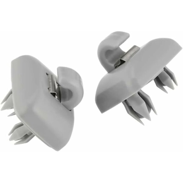2 stk. clips til bilvisir, solskærmskrog til bil, til Audi A1, A3, A4, A5, Q3, Q5 (8e0, 857, 562) A7, B6, B7, B8, S4, S5, Grå