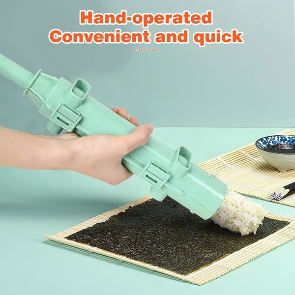Sushi Maker Kit, Sushi Maker Roll, Sushi Bazooka, Sushi Maker, Sushi Maker, Sushi Molds for Beginners, with Bamboo Mat and Cloth, Kitchen Accessorie