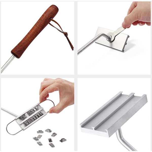 Ustensile de barbecue Ensemble d'outils pour gril de barbecue en fer pour viande, steak et burger