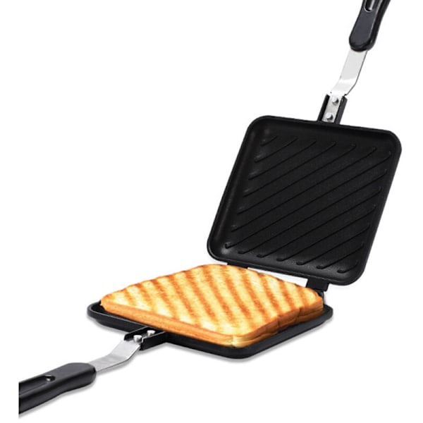 Grillet sandwichmaskin antiardsted paninimaskin med isolert håndtak sandwichmaskin varm ostemaskin
