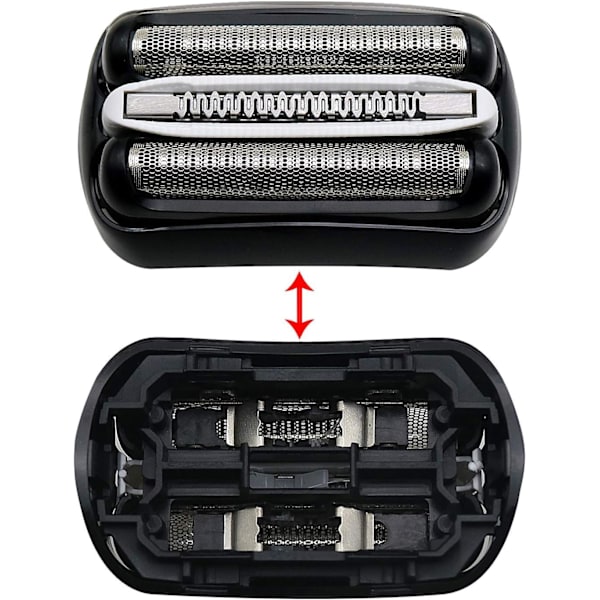 Reservedele til barberhoved kompatibel med Bra-un serie 3 modeller 3000s, 3010s, 3040s, 3050cc, 3070cc, 3080s, 3090cc - 32B