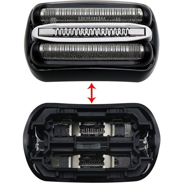 Reservedele til barberhoveder, der er kompatible med Bra-un serie 3-modeller 3000s, 3010s, 3040s, 3050cc, 3070cc, 3080s, 3090cc - 32B