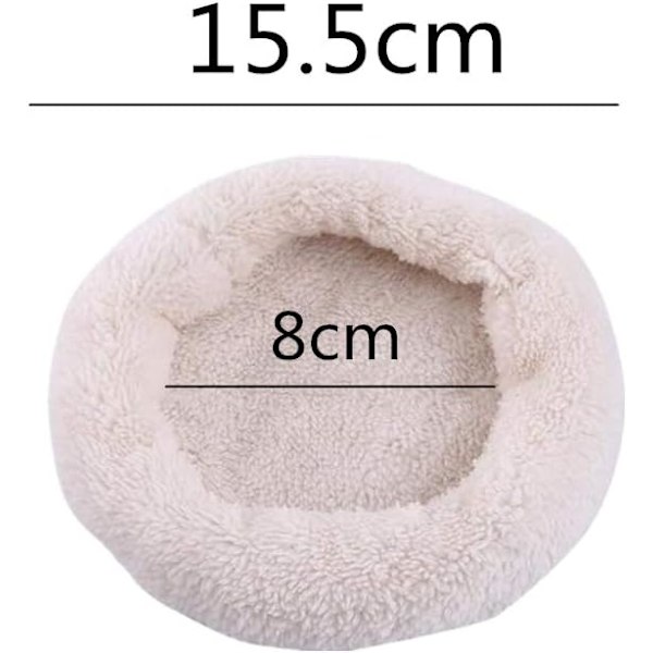 2 stk Myk Kjæledyrseng Bomull Bur Sove Nest Kjæledyrseng Hamster Soveseng Bur Matte for Baby Marsvin Små Dyr (Størrelse S) (S)