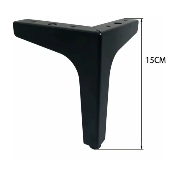 Lett luksus TV-skap ben trebente møbler ben møbler hardware ben salongbord ben bordben (tre ben (4 stk [matt svart] 15 cm))