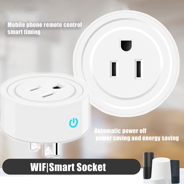 Mini Smart Wifi Socket Trådløs Timer Plug Hjem