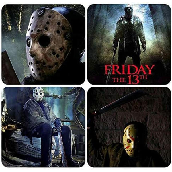Kauhu Halloween -asu jääkiekkomaski juhlakosplay-rekvisiitta (kulta)