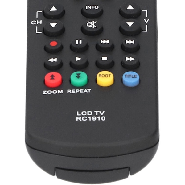 Fjärrkontroll för Toshiba LCD TV Universal Ersättningstillbehör Rc1910 Svart