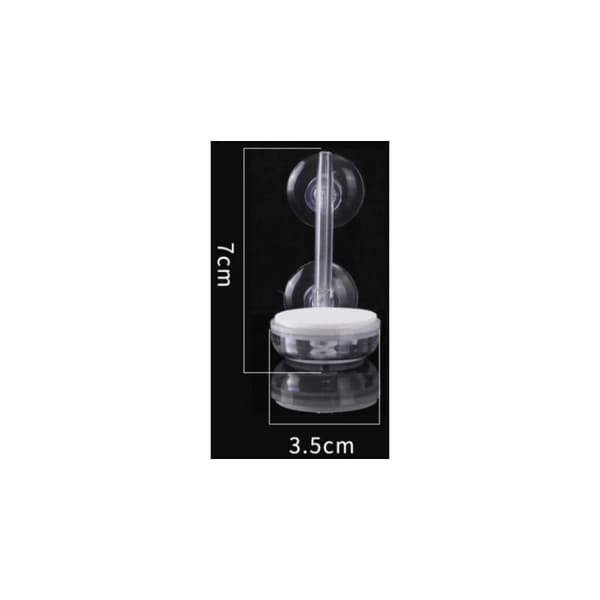 Akvarium Luftsten, Luftspridare för Akvarium, Bubbelsten för Akvarier och Hydroponiska Pumpar med Kontrollventil och Sugkoppar (35 mm)