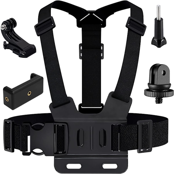 Valja GoProlle, 5-in-1 GoPro-lisävarustepaketti, yhteensopiva GoPro Hero- ja toimintakameroiden kanssa（36*34cm）