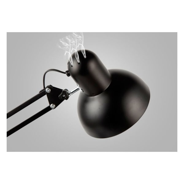 Studielampe Sort, Clip-on arbejdslampe, LED-skrivebordslampe med øjenbeskyttelse