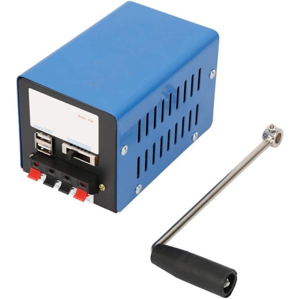 Manuell Vevgenerator, Portabel Mobil Nödgenerator USB Strömförsörjning Backup Laddare Manuell för Camping Utomhus Trädgårdsgenerator