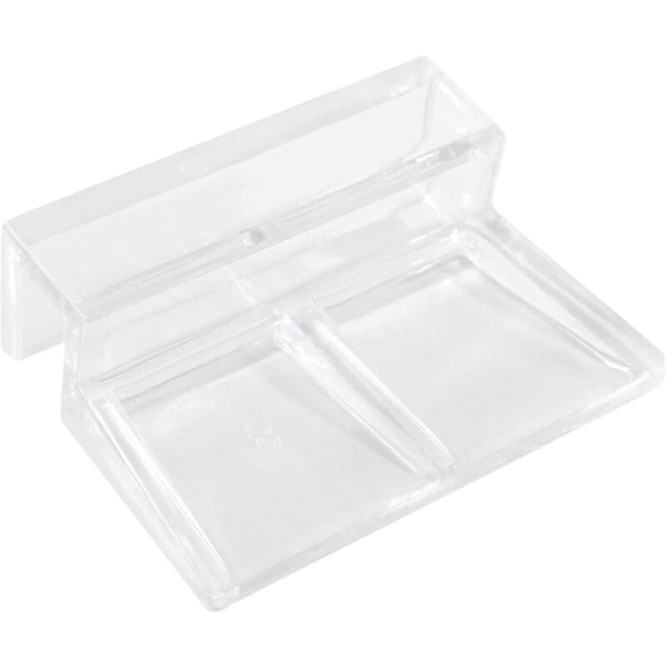 Akvarium akryl akvarium täckclips, 8 delar, transparent glastäckclips stöd för akvarium, universella lockclips för akvarier utan kant (8