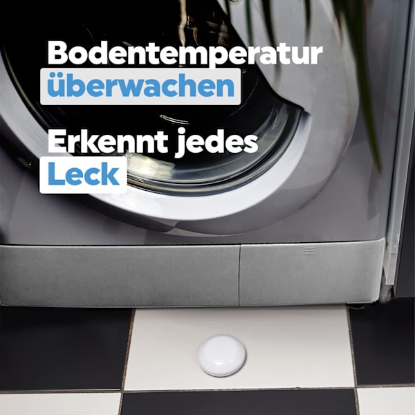 Oversvømmelse, vandlækagedetektor, hjemmeautomatisering, trådløs, temperaturmåling, gulvvarmestyring, øjeblikkelig notifikation, Minima
