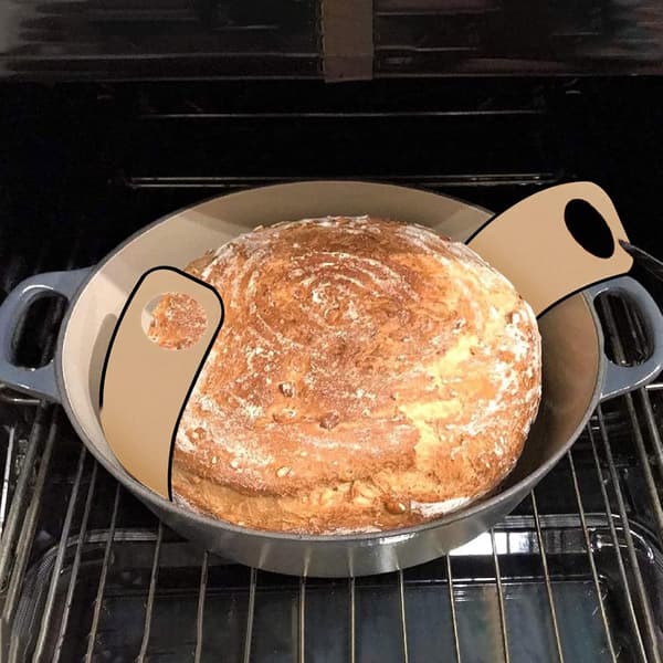 Silikon bakeunderlag, vaskbart og gjenbrukbart sklisikkert silikon bakeunderlag, silikon nederlandsk brødmatte